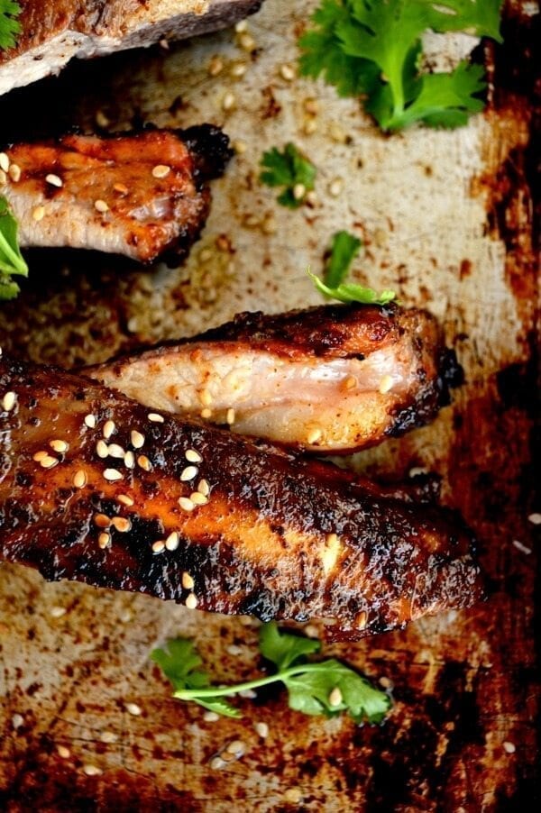 Roasted Jasmine Tea Rub Ribs by thewoksoflife.com