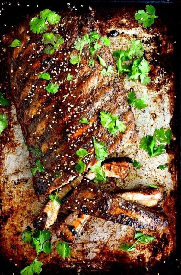 Roasted Jasmine Tea Rub Ribs by thewoksoflife.com