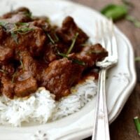Beef Rendang over rice