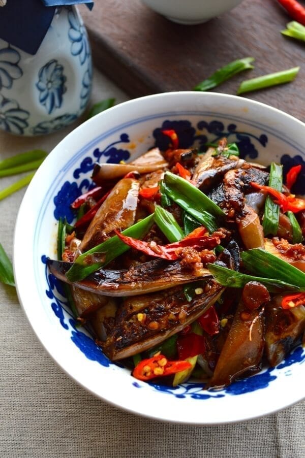 Chinese Eggplant with Garlic Sauce by thewoksoflife.com