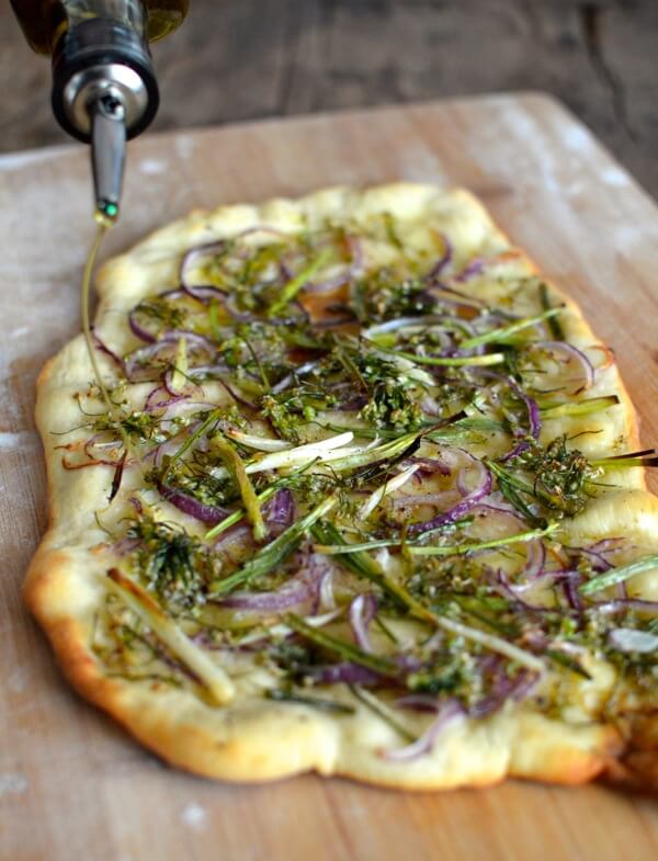 Chinese Chive Flower Flatbread Recipe