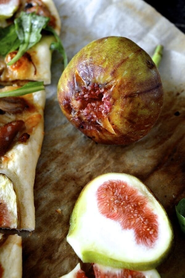 Roast Duck Pizza with Figs and Arugula by thewoksoflife.com