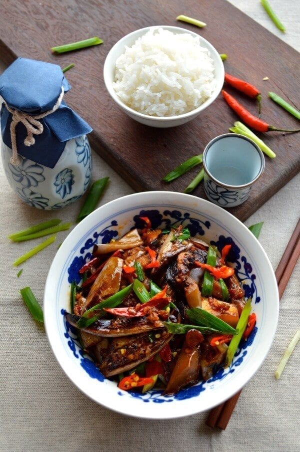 Chinese Eggplant with Garlic Sauce by thewoksoflife.com