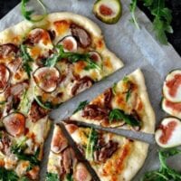 Roast Duck Pizza with Figs and Arugula by thewoksoflife.com