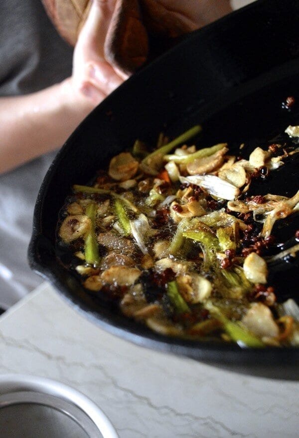Drool-worthy Chicken in Chili Oil Sauce (Kou Shui Ji), by thewoksoflife.com