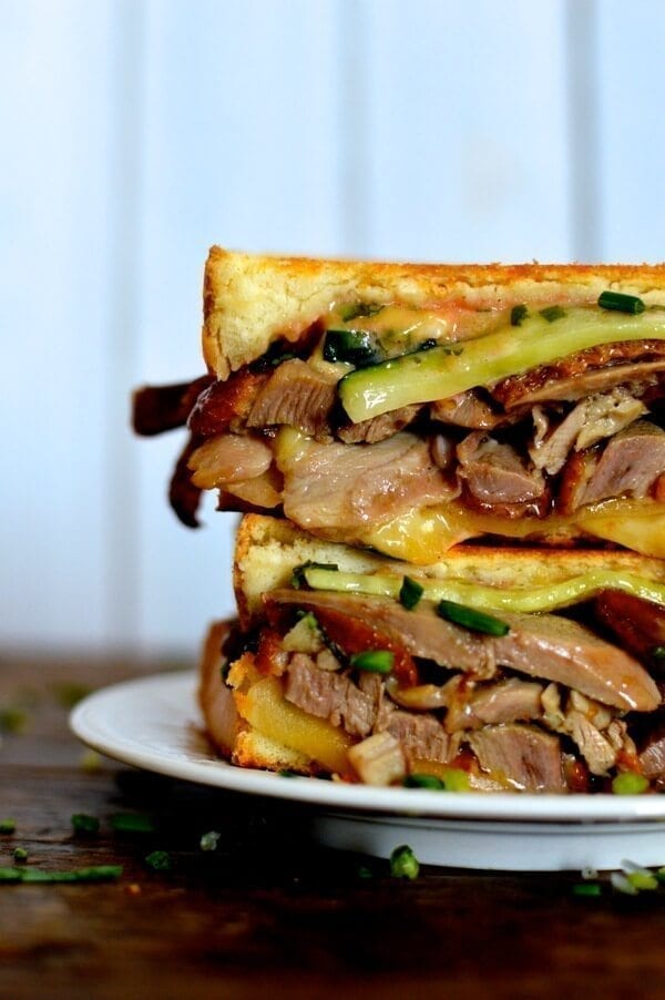 Peking Duck Grilled Cheese, by thewoksoflife.com