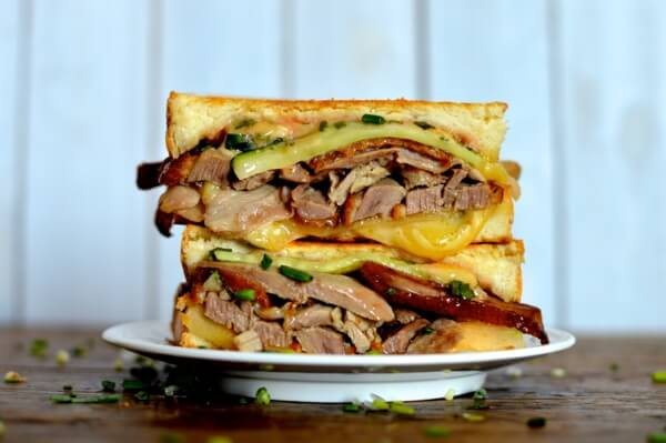 Peking Duck Grilled Cheese, by thewoksoflife.com