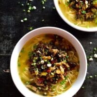 Noodle Soup with Pork and Pickled Greens by thewoksoflife.com