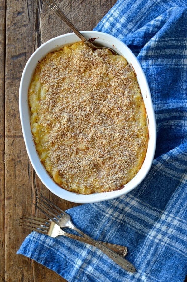 Almond Crusted Macaroni and Cheese by thewoksoflife.com