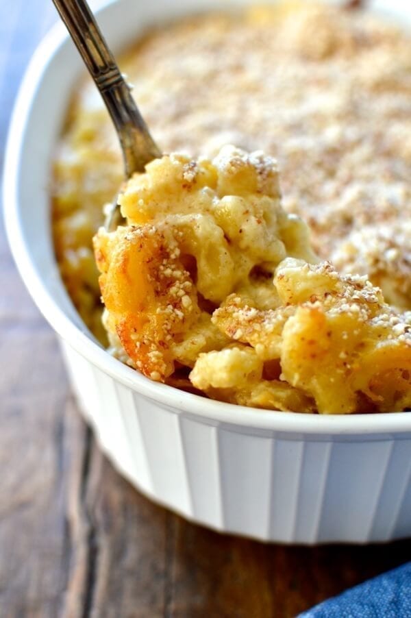 Almond Crusted Macaroni and Cheese