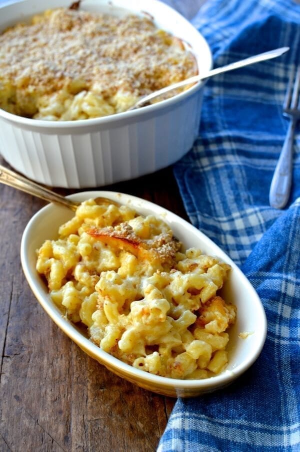Almond Crusted Macaroni and Cheese by thewoksoflife.com