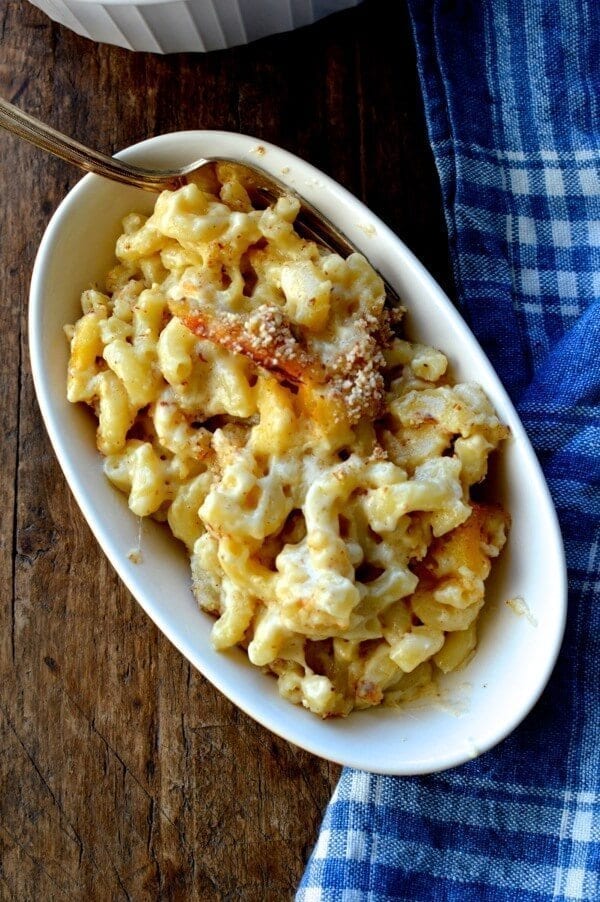 Almond Crusted Macaroni and Cheese by thewoksoflife.com