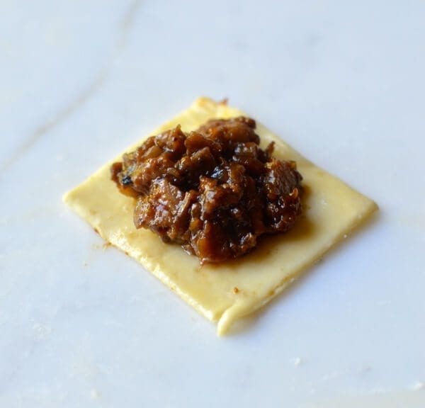 Chinese Roast Pork Puffs, by thewoksoflife.com