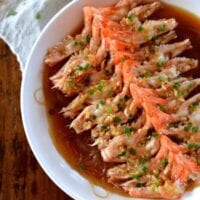 Steamed Shrimp with Glass Noodles - Two Ways, by thewoksoflife.com