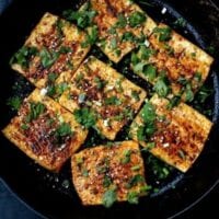 Griddled tofu steaks