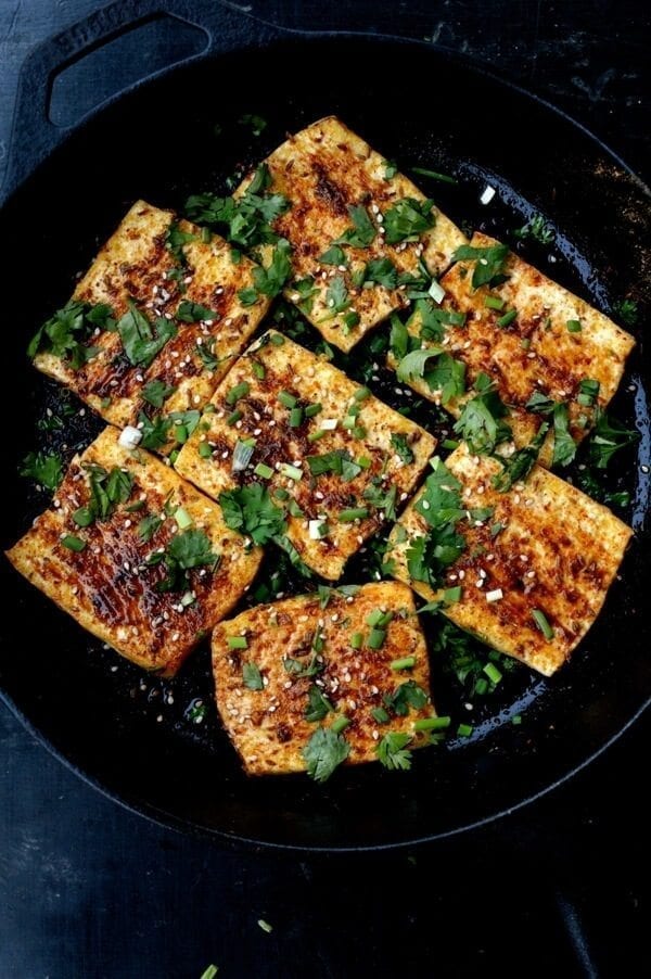 Griddled tofu steaks