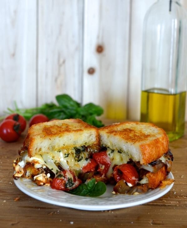 Ratatouille Grilled Cheese, by thewoksoflife.com