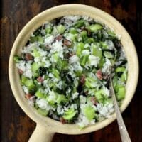 Shanghai cai fan with ham