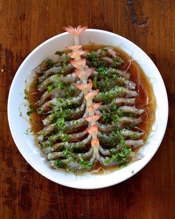 Steamed Shrimp with Glass Noodles - Two Ways, by thewoksoflife.com