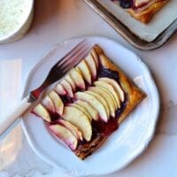 Blackberry apple tart