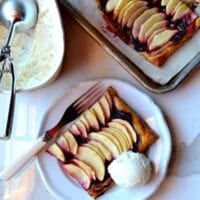 Quick Blackberry Apple Tart, by thewoksoflife.com