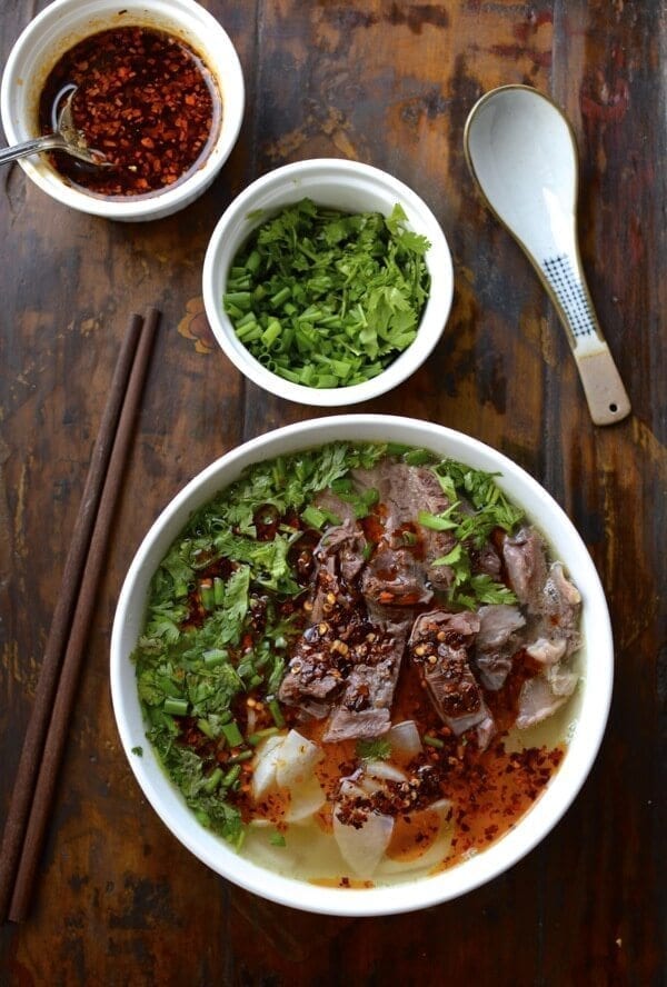 Lanzhou Beef Noodle Soup, by thewoksoflife.com
