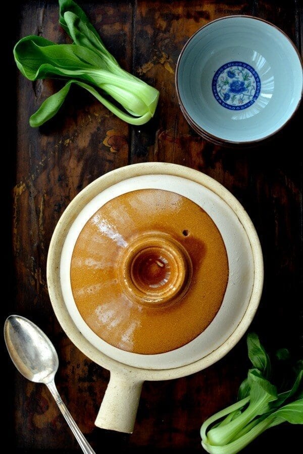 Shanghai Cai Fan (Rice with Salted Pork and Greens), by thewoksoflife.com