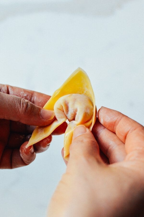 Cantonese Wonton Noodle Soup, by thewoksoflife.com