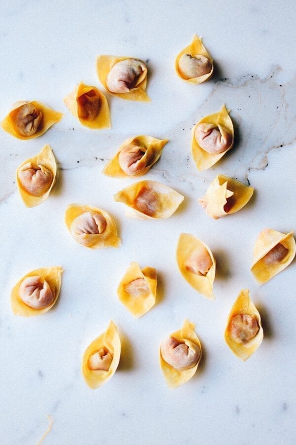 Cantonese Wonton Noodle Soup, by thewoksoflife.com