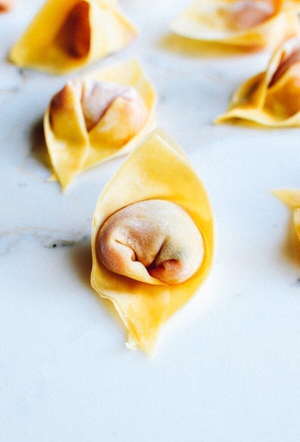 Cantonese Wonton Noodle Soup, by thewoksoflife.com