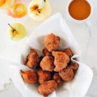 Cinnamon Sugar Apple Fritters, by thewoksoflife.com