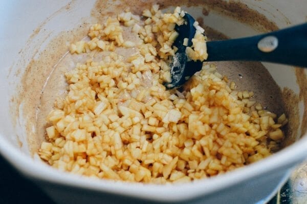 Cinnamon Sugar Apple Fritters, by thewoksoflife.com