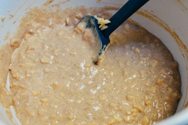 Cinnamon Sugar Apple Fritters, by thewoksoflife.com