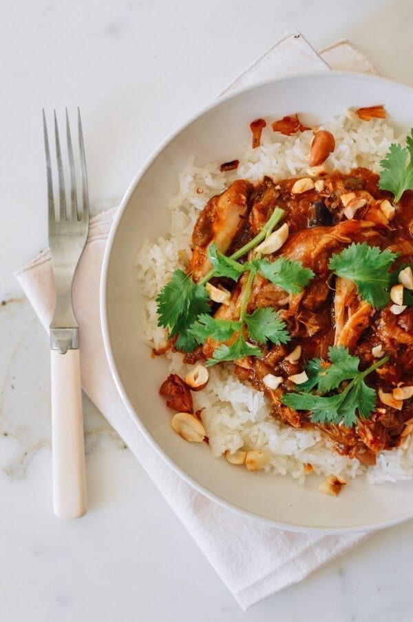 Chicken Peanut Stew, by thewoksoflife.com