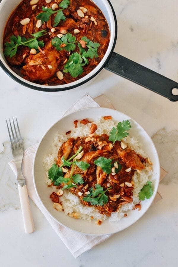 Chicken Peanut Stew, by thewoksoflife.com