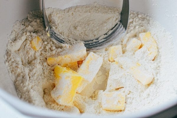 Cheesy Kale Sweet Potato Tart, by thewoksoflife.com