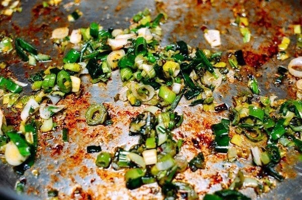 Cheesy Kale Sweet Potato Tart, by thewoksoflife.com