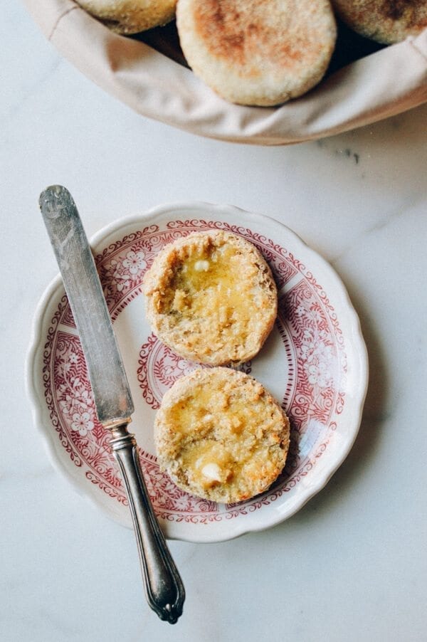 Homemade Multigrain English Muffins, by thewoksoflife.com