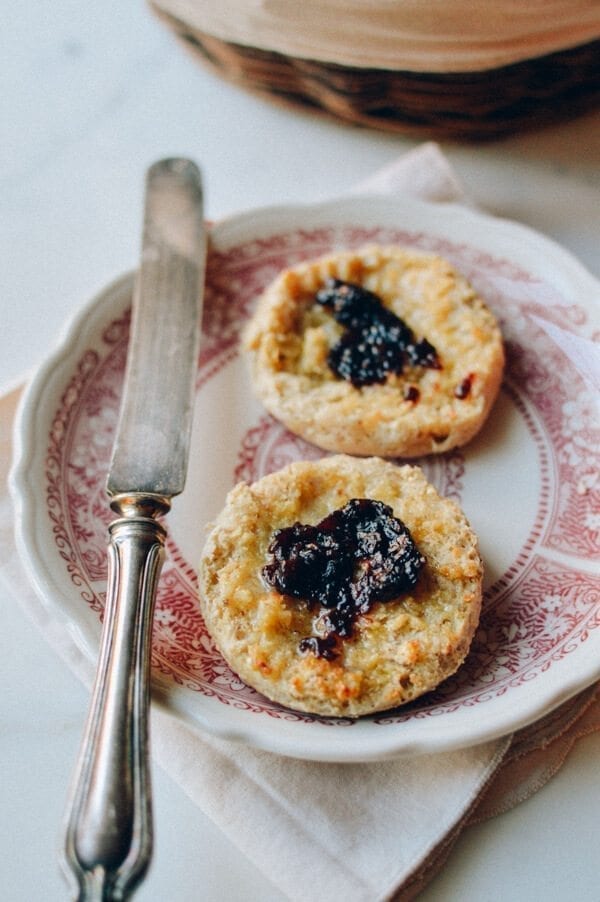 Homemade Multigrain English Muffins, by thewoksoflife.com