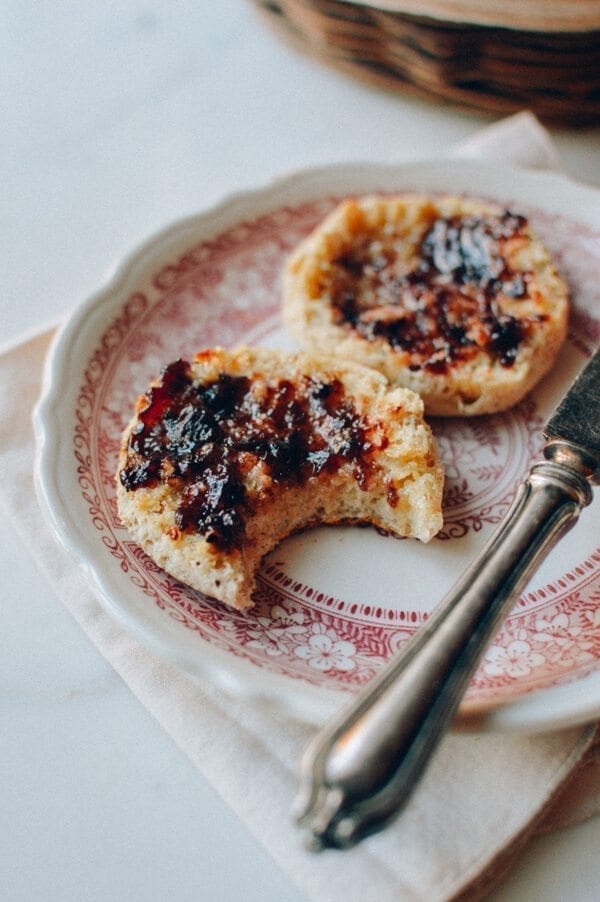 Homemade Multigrain English Muffins, by thewoksoflife.com