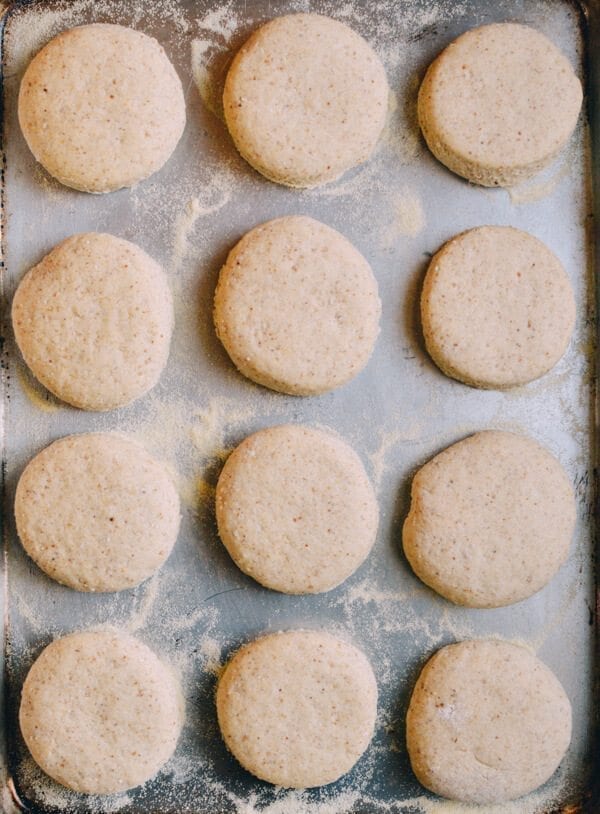 Homemade Multigrain English Muffins, by thewoksoflife.com