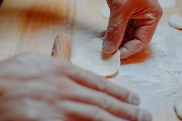 Pork Chive Dumplings, by thewoksoflife.com