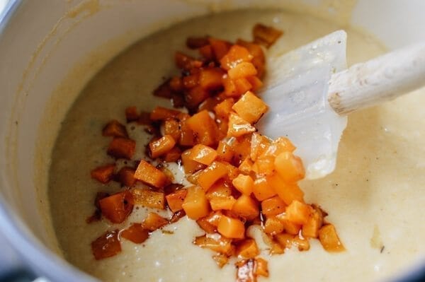 Savory Corn Muffins w/ Sage, Butternut Squash, Bacon, and Cheese, by thewoksoflife.com