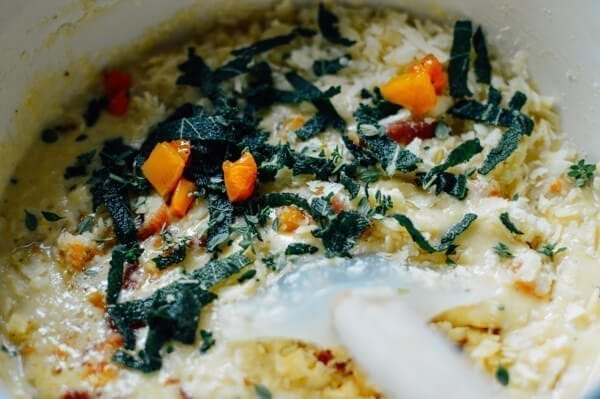 Savory Corn Muffins w/ Sage, Butternut Squash, Bacon, and Cheese, by thewoksoflife.com