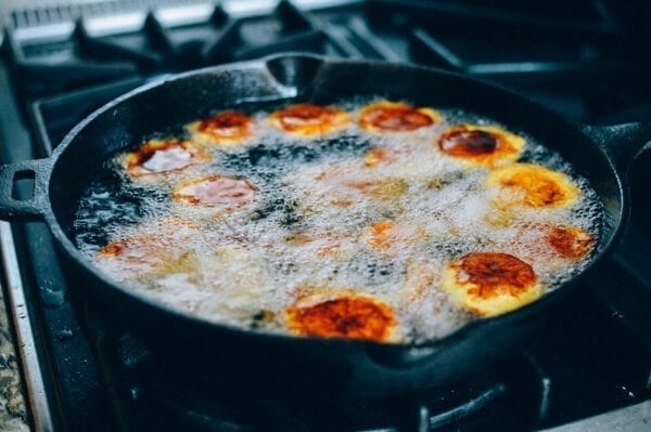 Tostones w/ Tomato Salsa, by thewoksoflife.com