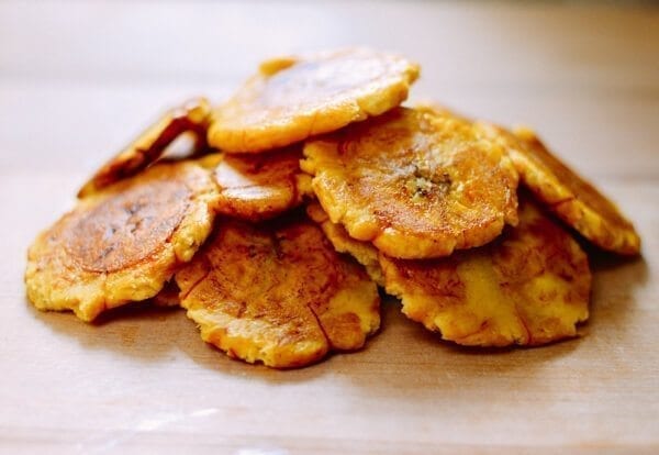 Tostones w/ Tomato Salsa, by thewoksoflife.com