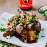 Chinese stuffed eggplant