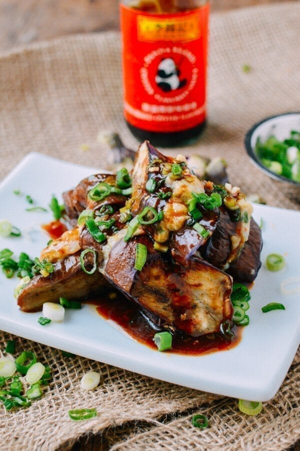 Chinese stuffed eggplant