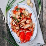 Ginger scallion lobster