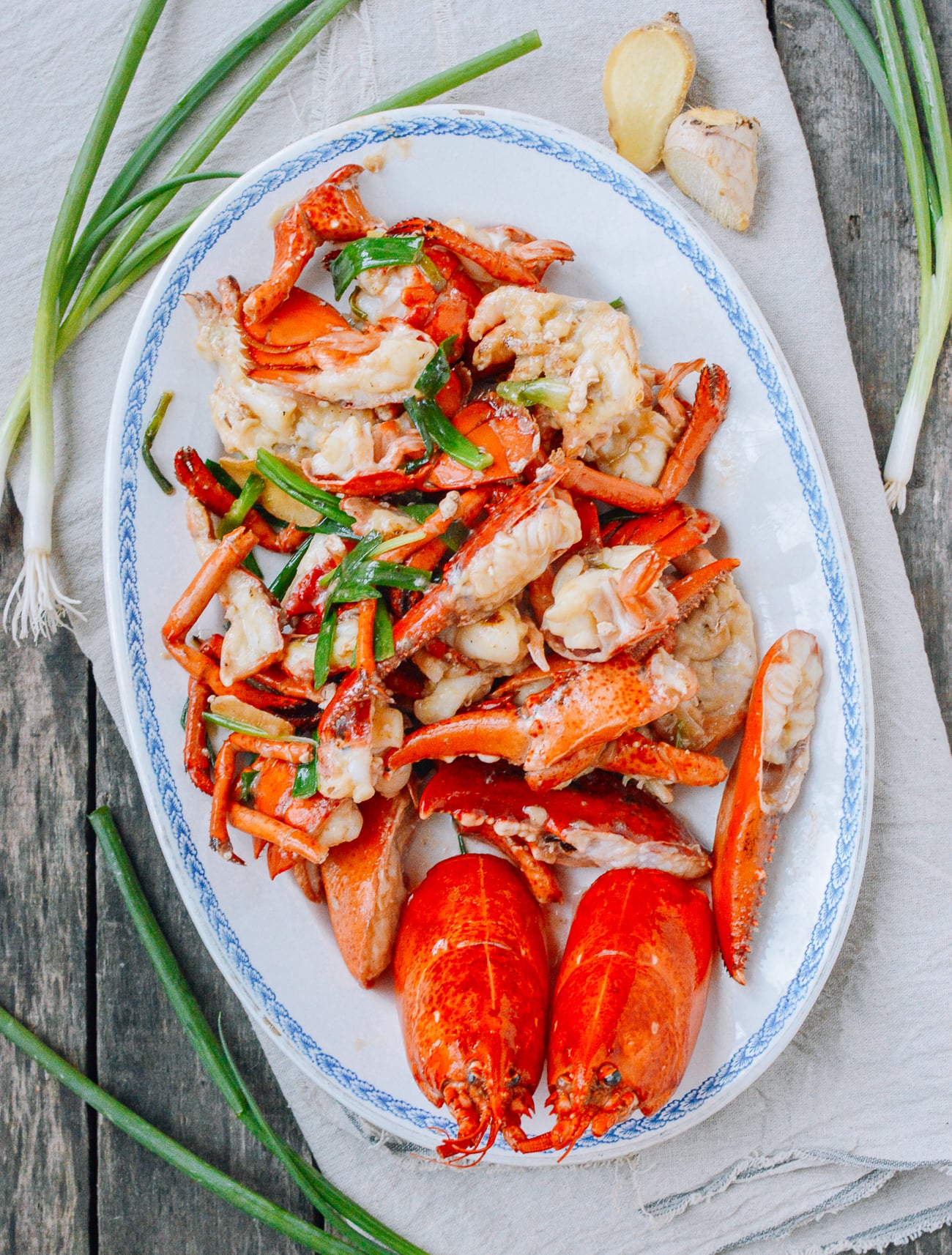 Cantonese-Style Ginger Scallion Lobster